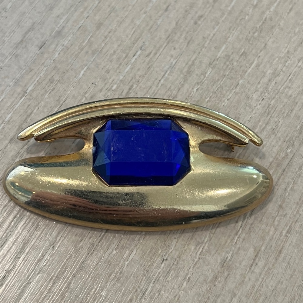 Vintage M Jent Brooch